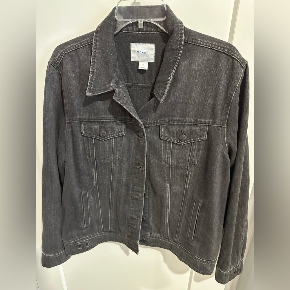 Old Navy Gray Jean Jacket Timeless Style